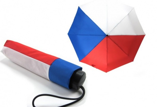 Tschechische Republik Nationalflagge: Unisex Automatik Taschenschirm
