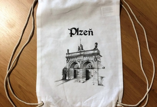 Pilsen Sightseeing: ECO Drawstring Bagpack - PILSNER URQUELL