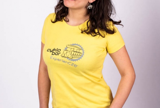 Bier Bike ExperienCZE: Frauen T-Shirt - GELB