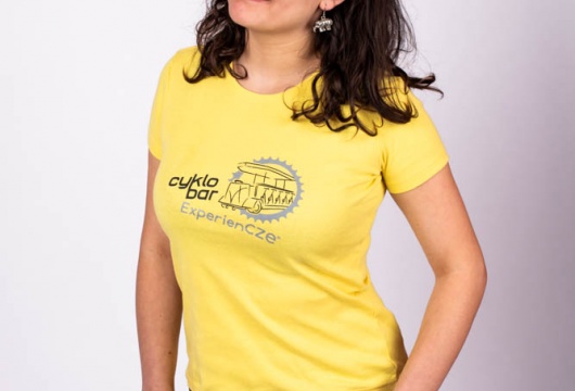 Beer Bike ExperienCZE: Women´s T-shirt - YELLOW