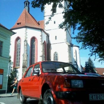 Classic Car Ride and Driving in the Czech Republic: Pilsen City - SKODA 120L