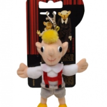 Czech Toy: Puppet Hurvinek with snap hook