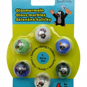 Czech Toy: Little Mole Glass Marbles