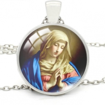 Devotions Jewellery: Unisex Necklace - SILVER VIRGIN MARY