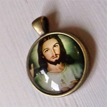 Religiöse Schmuck: Unisex Anhänger Halskette – BRONZE JESUS