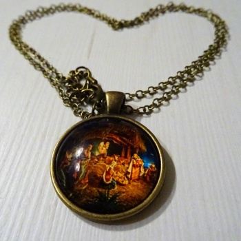 Devotions Jewellery: Unisex Necklace – BRONZE JESUS BIRTH