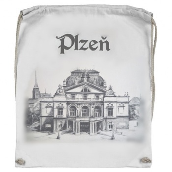 Pilsen Sightseeing: ECO Drawstring Bagpack - GREAT THEATRE