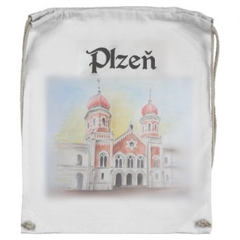 Pilsen Sightseeing: ECO Drawstring Bagpack - THE GREAT SYNAGOGUE