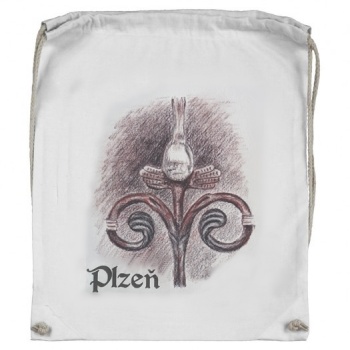 Pilsen Sightseeing: ECO Drawstring Bagpack - ANGEL FOR GOOD LUCK