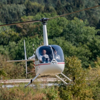 Hubschrauberflug in der Tschechischen Republik: Böhmen