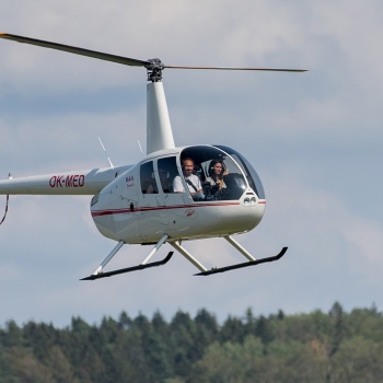 Hubschrauberflug in der Tschechischen Republik: Böhmen