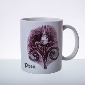 Pilsen Sightseeing: Ceramic Mug - ANGEL FOR GOOD LUCK