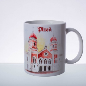 Pilsen Sightseeing: Ceramic Mug - THE GREAT SYNAGOGUE