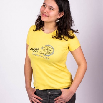 Beer Bike ExperienCZE: Women´s T-shirt - YELLOW