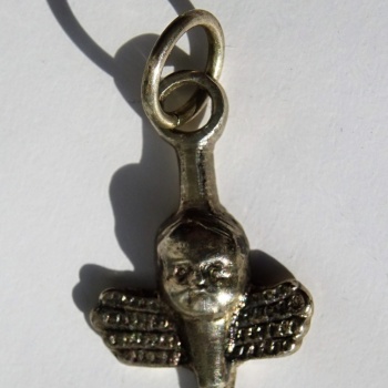 Pilsen Sightseeing: Short Unisex Necklace Angel for good luck - SILVER
