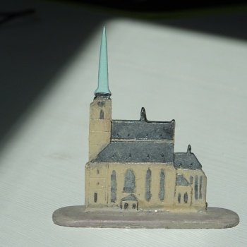 Plzeňské památky: cínový model katedrály sv. Bartoloměje