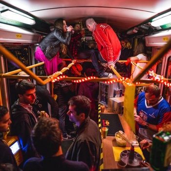 Straßenbahn-Party in der Tschechischen Republik: Pilsen