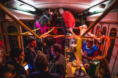 Straßenbahn-Party in der Tschechischen Republik: Pilsen