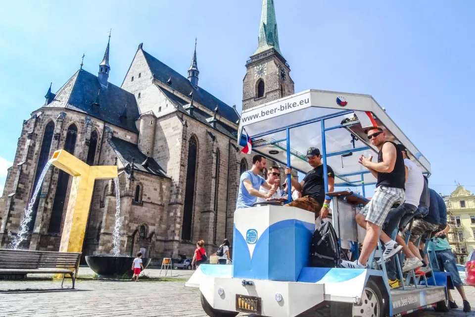BIER-BIKE in der Tschechischen Republik: Pilsen Stadtrundfahrt