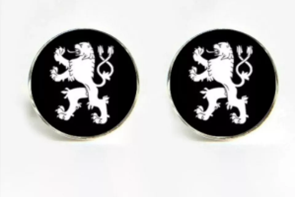 Czech National Lion: Unisex Cufflinks