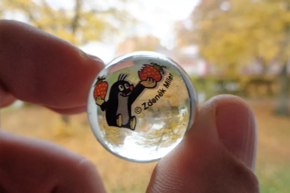 Czech Toy: Little Mole Glass Marbles