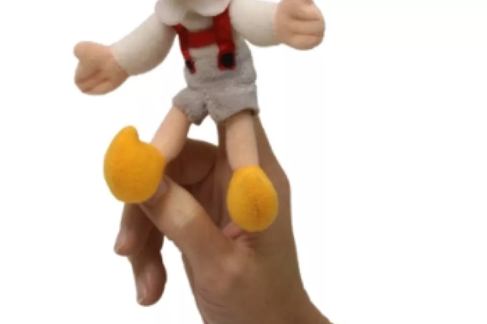 Czech Toy: Finger Puppet Hurvinek