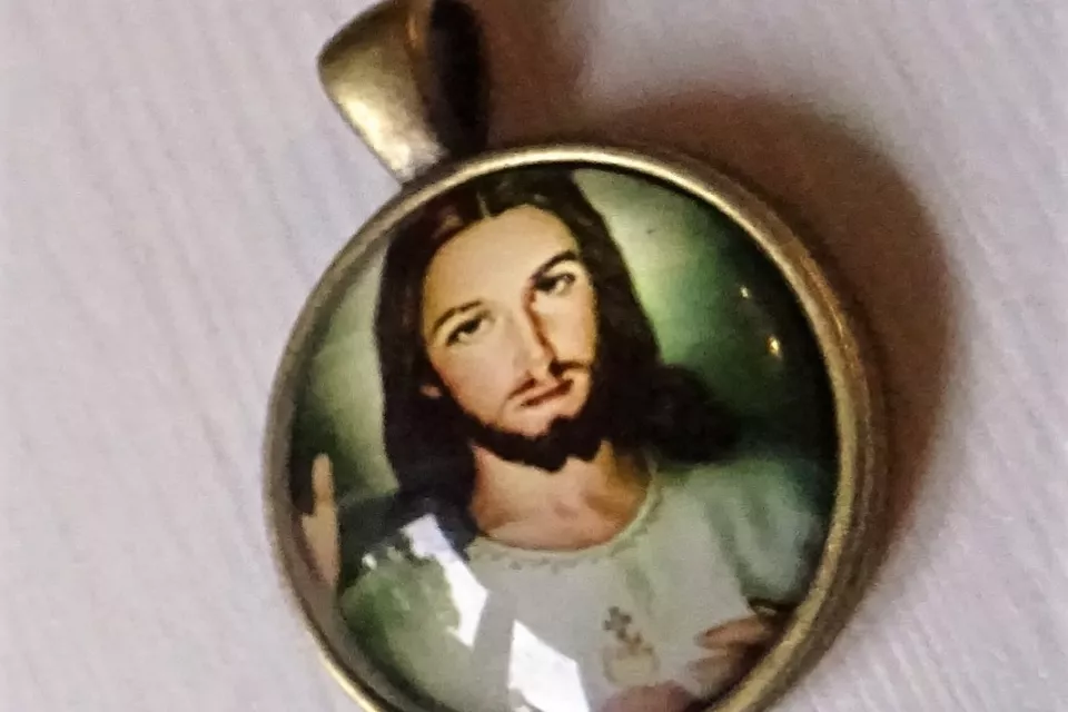 Religiöse Schmuck: Unisex Anhänger Halskette – BRONZE JESUS