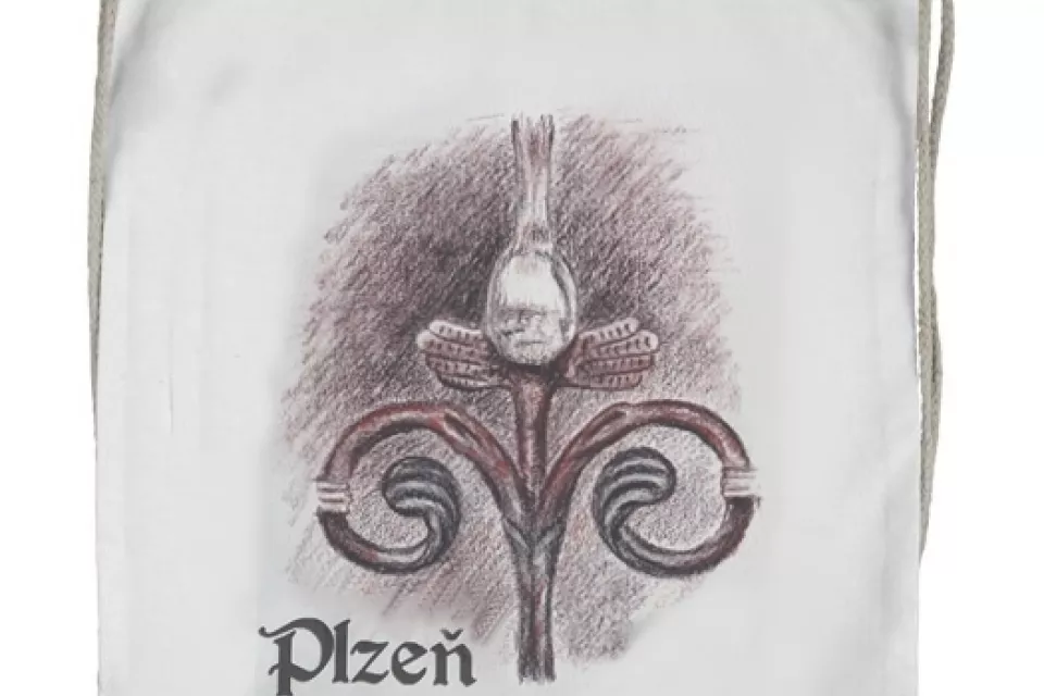 Pilsen Sightseeing: ECO Drawstring Bagpack - ANGEL FOR GOOD LUCK