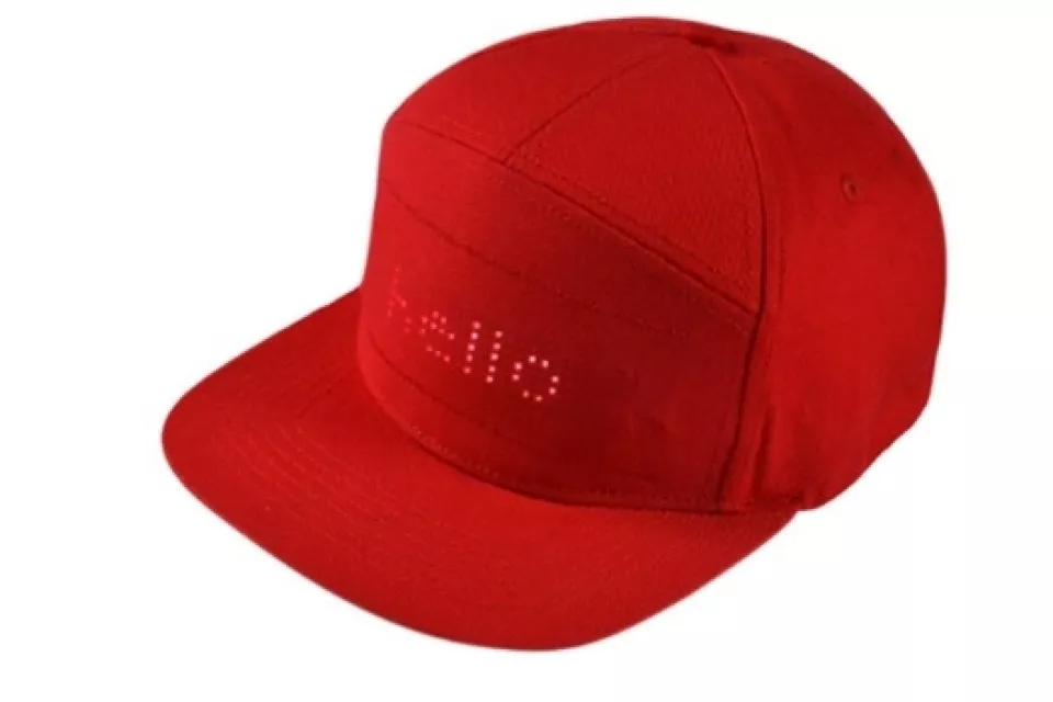 Party Team Česká republika: unisex LED kšiltovka - ČERVENÁ