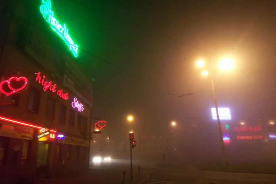 Ночная Пльзень в Чешской Республике: Пльзень