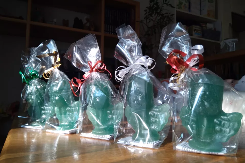 Pilsen Sightseeing: Candle Angel for good luck - GREEN