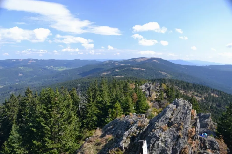 Mountain Track in the Czech Republic: Šumava (Bohemian) Forest