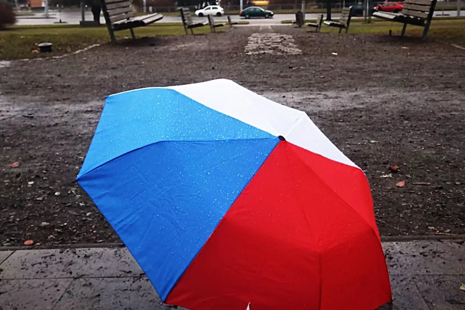 Czech Republic National Flag: Unisex Telescopic Umbrella