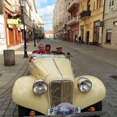 Classic Car Ride and Driving in the Czech Republic: Pilsen City - AERO 30