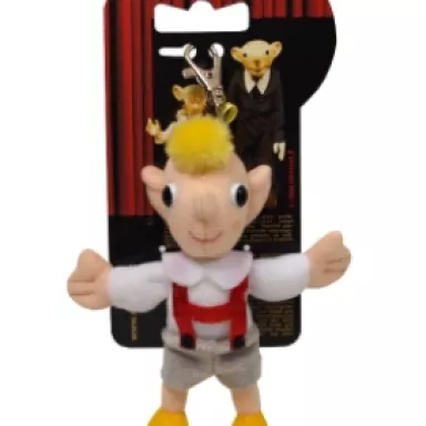 Czech Toy: Puppet Hurvinek with snap hook