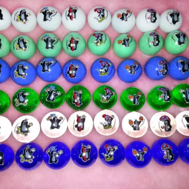Czech Toy: Little Mole Glass Marbles