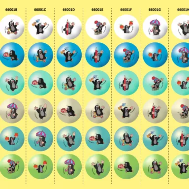 Czech Toy: Little Mole Glass Marbles