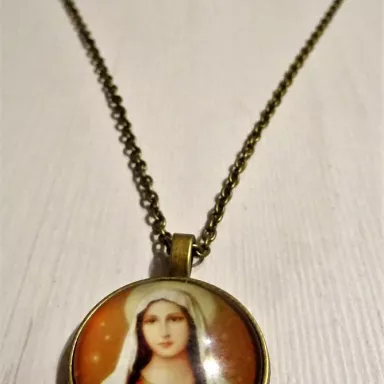 Religiöse Schmuck: Unisex Anhänger Halskette – BRONZE MARIA