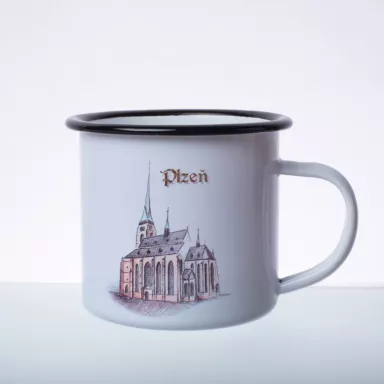 Pilsen Sehenswürdigkeiten: Email Becher - ST.-BARTHOLOMÄUS-KATHEDRALE