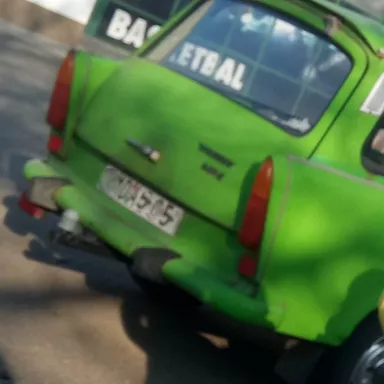 Classic Car Ride and Driving in the Czech Republic: Pilsen City - TRABANT 601 Combi green
